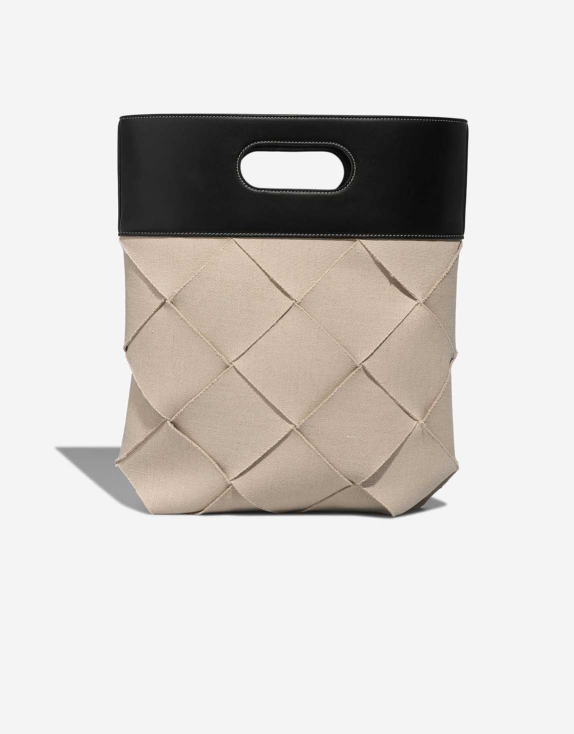 Bottega Veneta Slip Tote Calf / Canvas Naturel / Black | SACLÀB