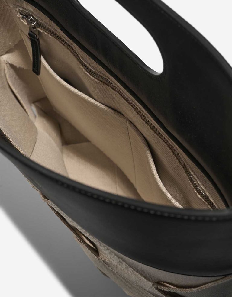 Bottega Veneta Slip Tote Calf / Canvas Naturel / Black Inside | Sell your designer bag