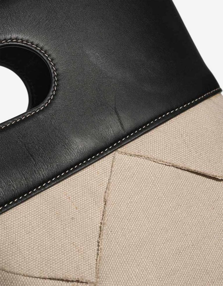 Bottega Veneta Slip Tote Calf / Canvas Naturel / Black Signs of wear | Sell your designer bag