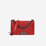 Chanel Boy Old Medium Calf Red Front | Sell your designer bag
