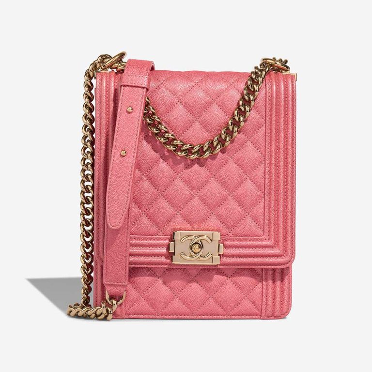 Chanel North South Boy Lamb Pink Front | Sell your designer bag