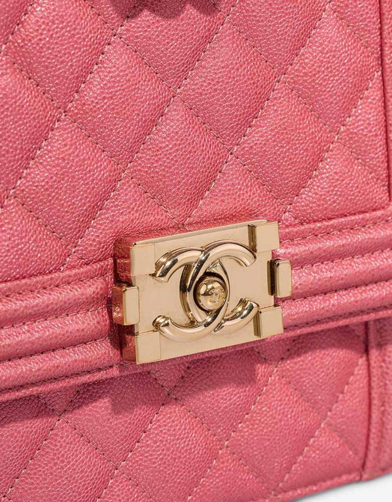 Chanel North South Boy Lamb Pink Closing System | Sell your designer bag