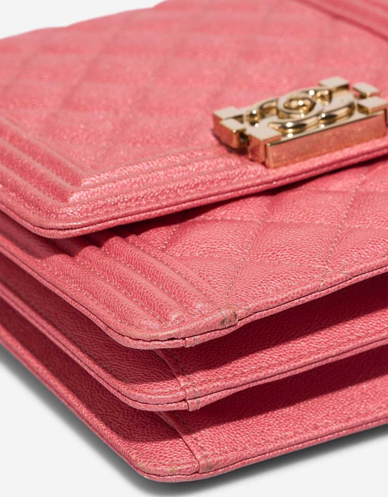 Chanel North South Boy Lamb Pink Signs of wear | Sell your designer bag