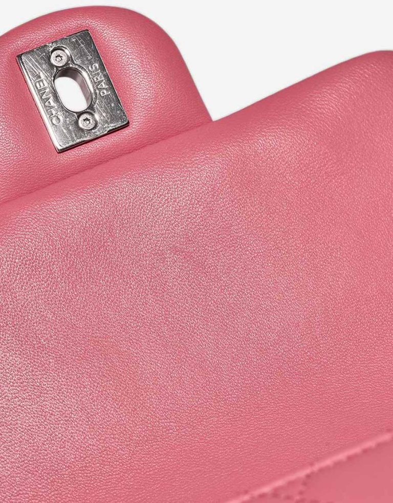 Chanel Timeless Mini Square Lamb Pink Signs of wear | Sell your designer bag