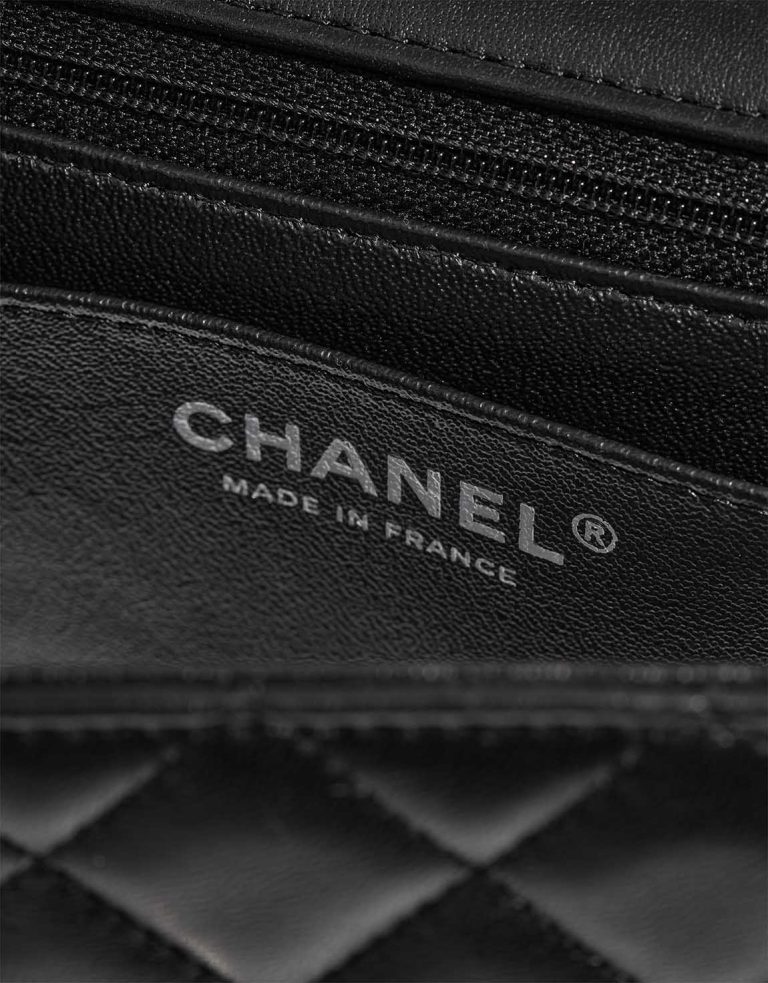 Chanel Timeless Mini Rectangular Lamb Black Logo | Sell your designer bag