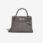 Hermès Kelly 28 Clémence Gris Meyer Front | Sell your designer bag