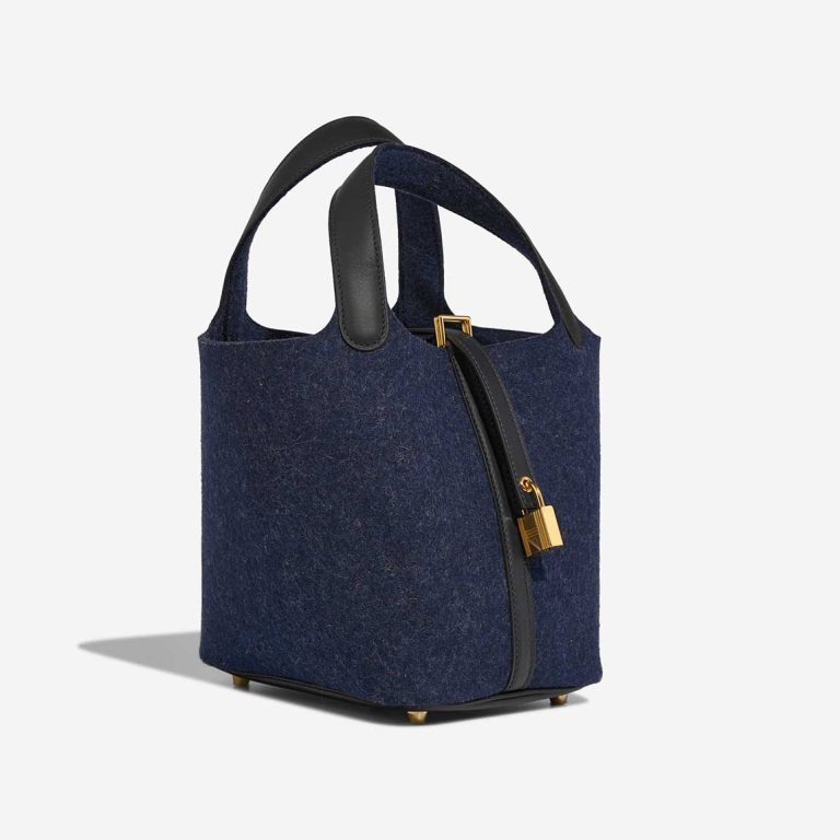 Hermès Picotin 18 Swift / Feutre Wool Bleu Nuit / Caban | Sell your designer bag