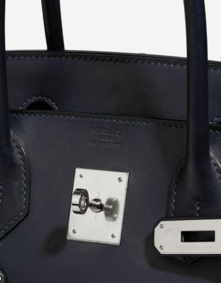 Hermès Birkin 30 Box Bleu Saphir Logo | Sell your designer bag