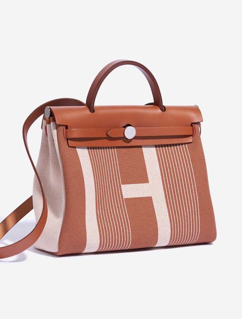 Hermès Herbag 31 Vache Hunter / Toile H Vibration Fauve / Écru / Beige | Sell your designer bag