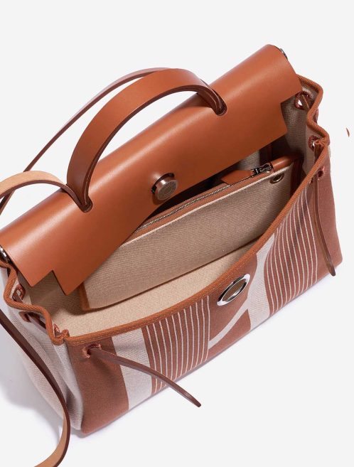 Hermès Herbag 31 Vache Hunter / Toile H Vibration Fauve / Écru / Beige Inside | Sell your designer bag