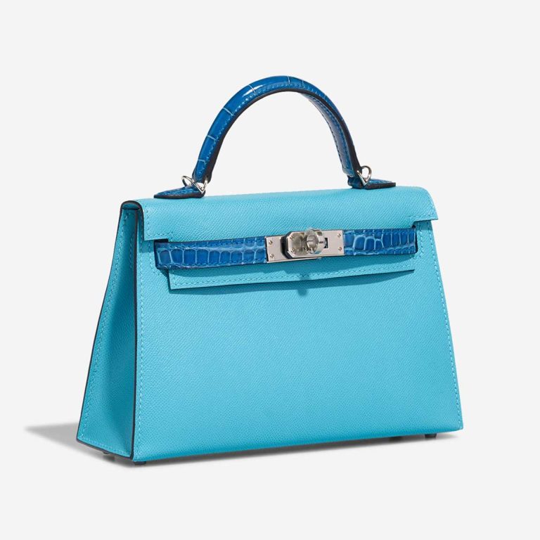 Hermès Kelly Mini Epsom / Alligator Mississippi Bleu du Nord / Zellige | Sell your designer bag