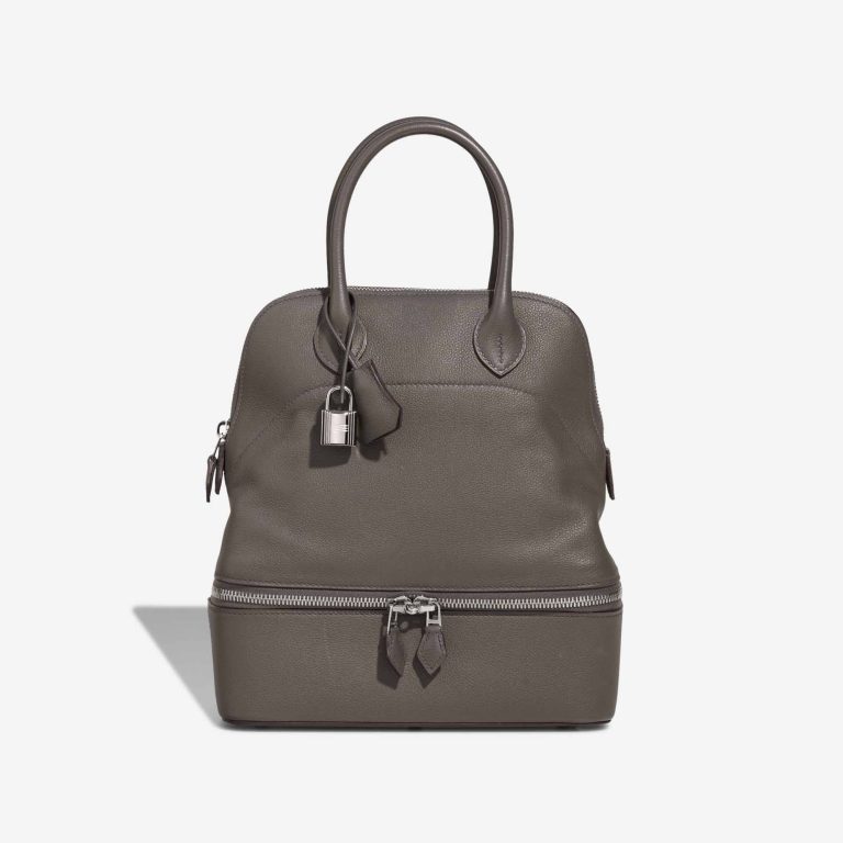 Hermès Bolide Secret Evercolor Gris Meyer Front | Sell your designer bag