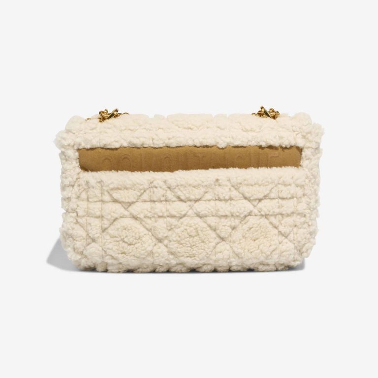 Dior Caro Medium Shearling / Suede White / Brown | Sell your designer bag