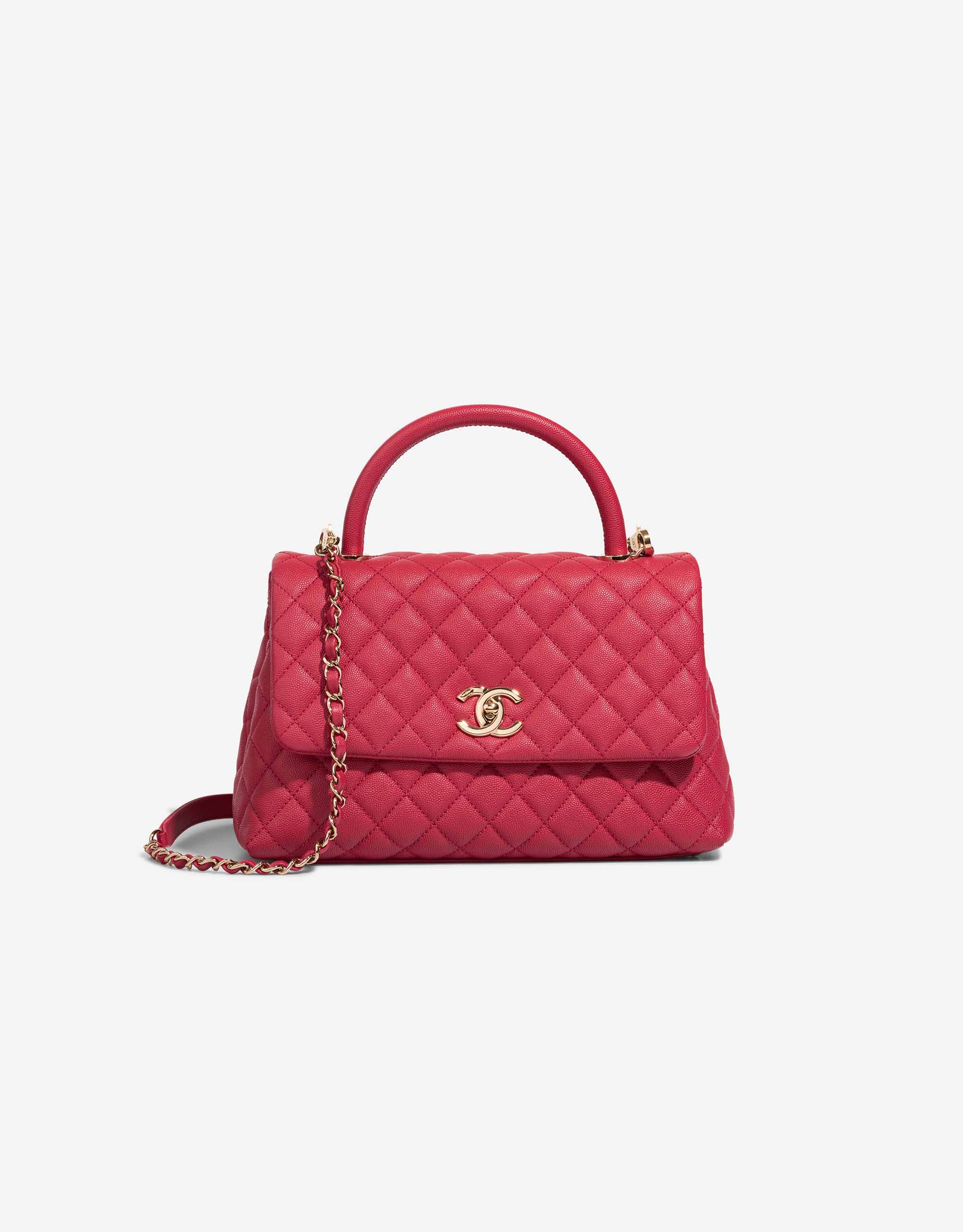 CHANEL レザーケース レッド CHANEL Classic O-Case Leather Zip Pouch Red