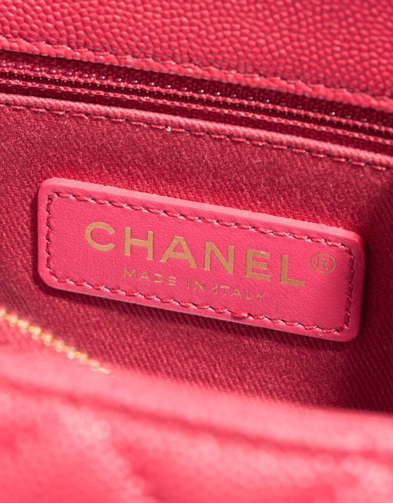 Chanel Timeless Handle Medium Caviar Red Logo | Sell your designer bag