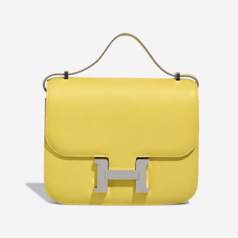 Hermès Constance 18 Epsom Lime Front | Sell your designer bag
