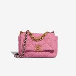 Chanel 19 Flap Bag Tweed Pink Front | Sell your designer bag