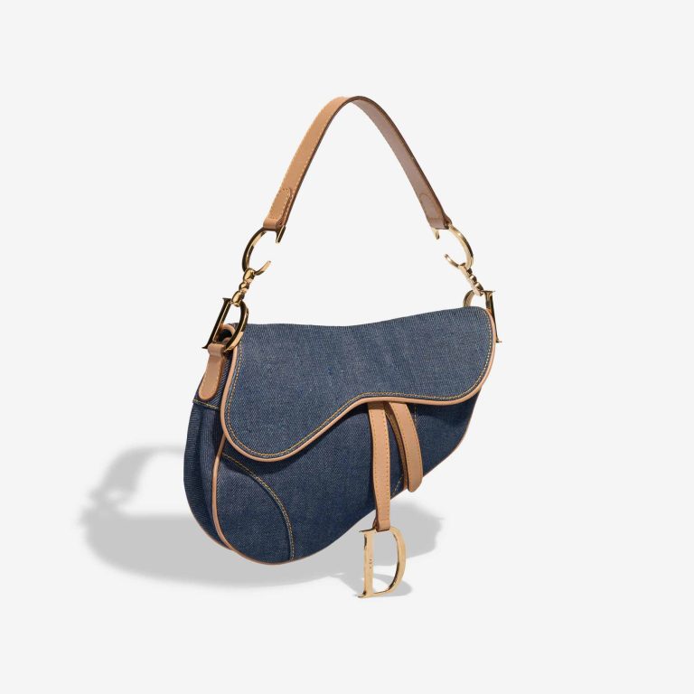 Dior Saddle Medium Denim / Calf Dark Denim / Brown | Sell your designer bag