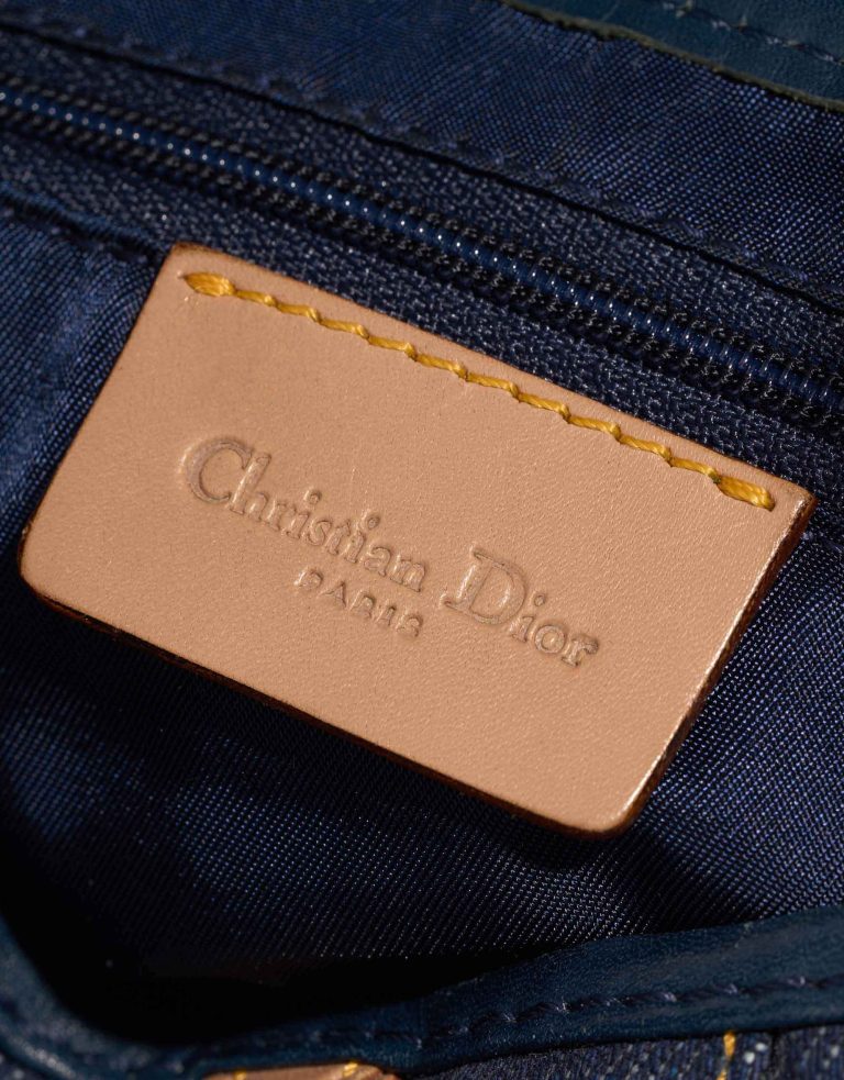 Dior Saddle Medium Denim / Calf Dark Denim / Brown Logo | Sell your designer bag
