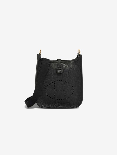 Hermès Evelyne 16 Taurillon Clémence Black Front | Sell your designer bag