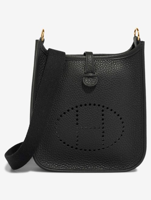 Hermès Evelyne 16 Taurillon Clémence Black Front | Sell your designer bag