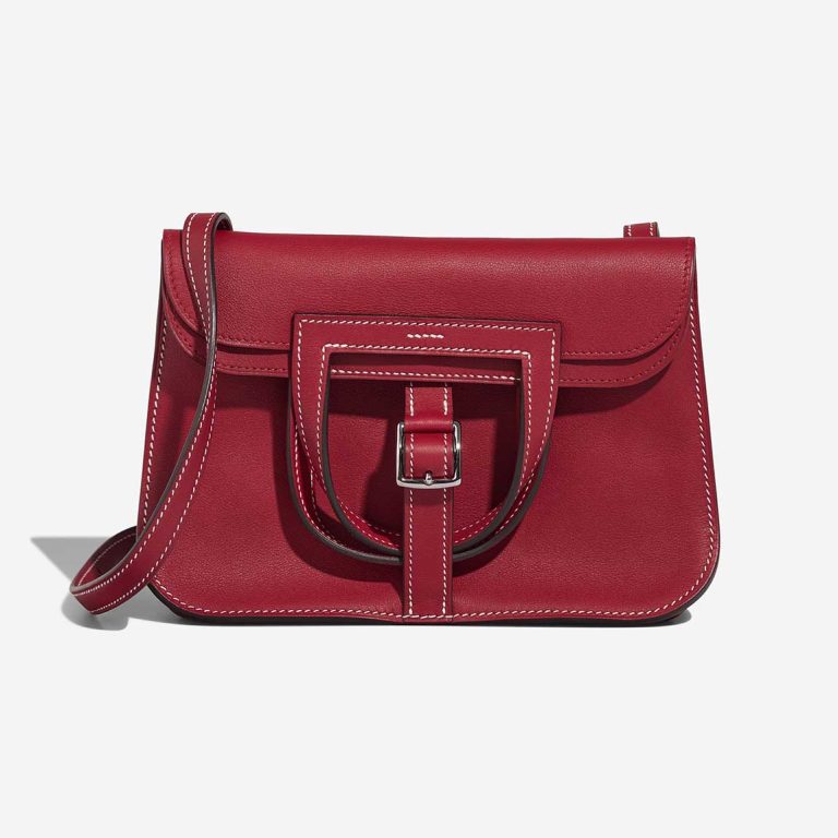 Hermès Halzan Mini Swift Rouge Grenat Front | Sell your designer bag