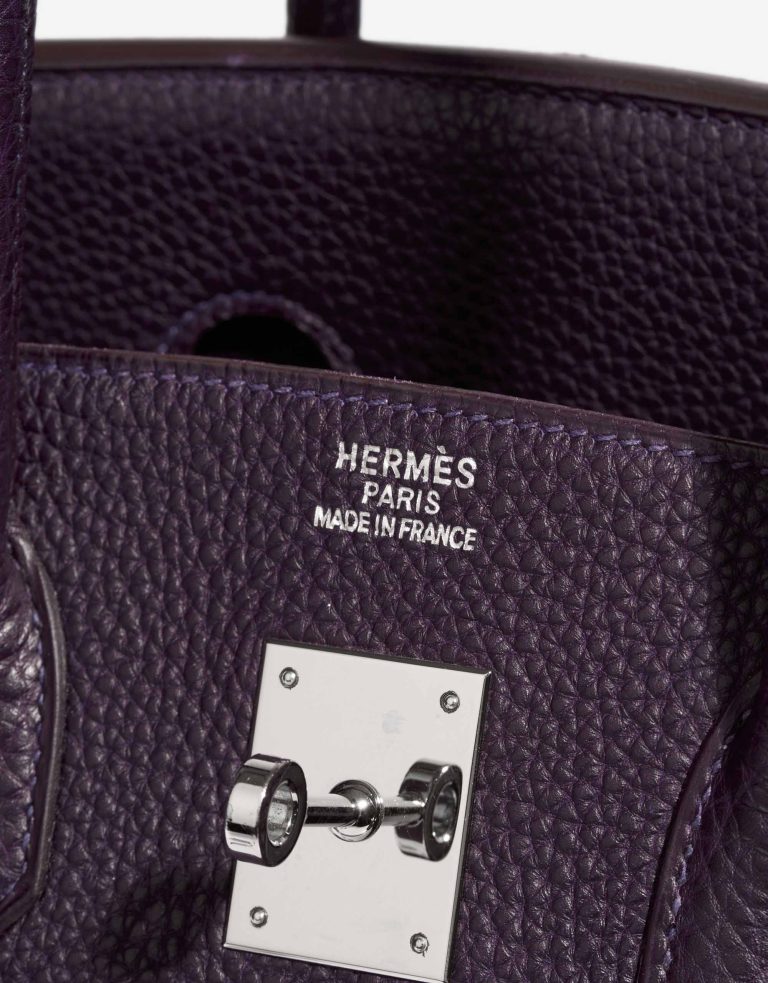 Hermès Birkin 35 Clémence Raisin Logo | Sell your designer bag