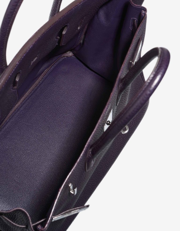Hermès Birkin 35 Clémence Raisin Inside | Sell your designer bag