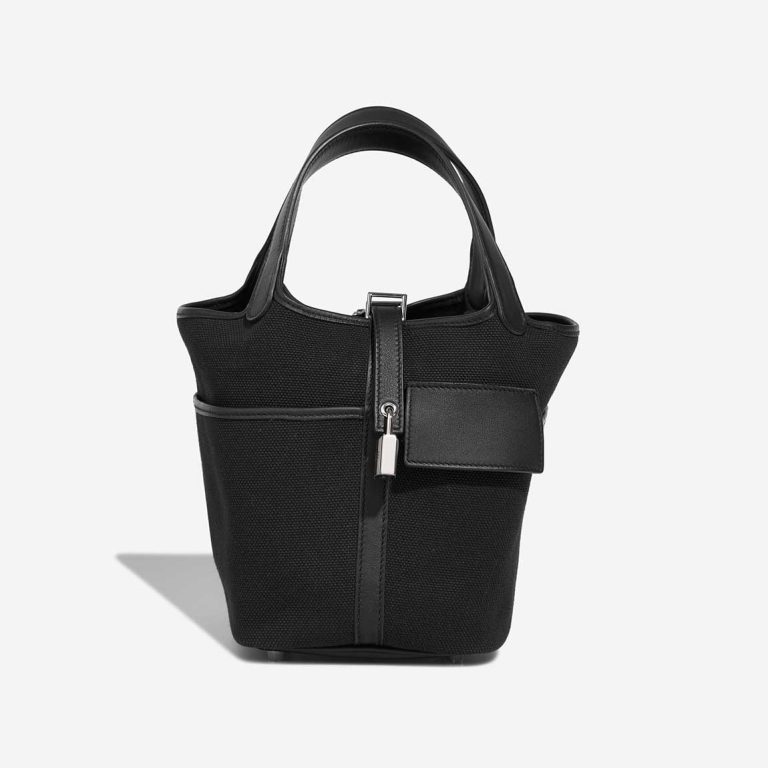 Hermès Picotin Cargo 18 Canvas / Swift Black Front | Sell your designer bag