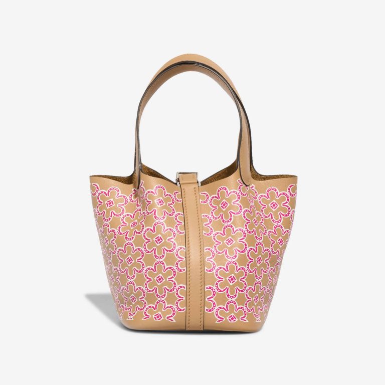 Hermès Picotin Micro Lucky Daisy Swift Chai / Rose / White | Sell your designer bag