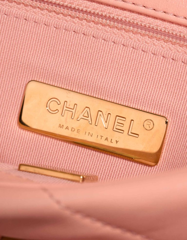 Chanel 19 Flap Bag Lamb Pink Logo | Sell your designer bag