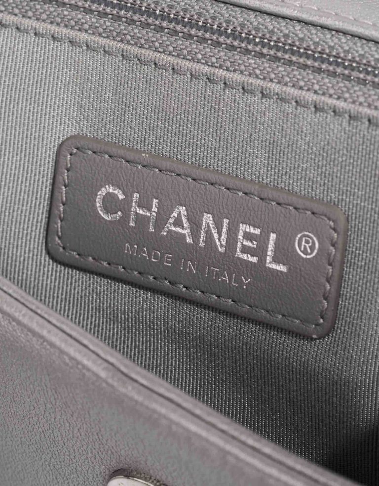Chanel Mademoiselle Flap Bag Small Goatskin Chevron Silver Logo | Sell your designer bag