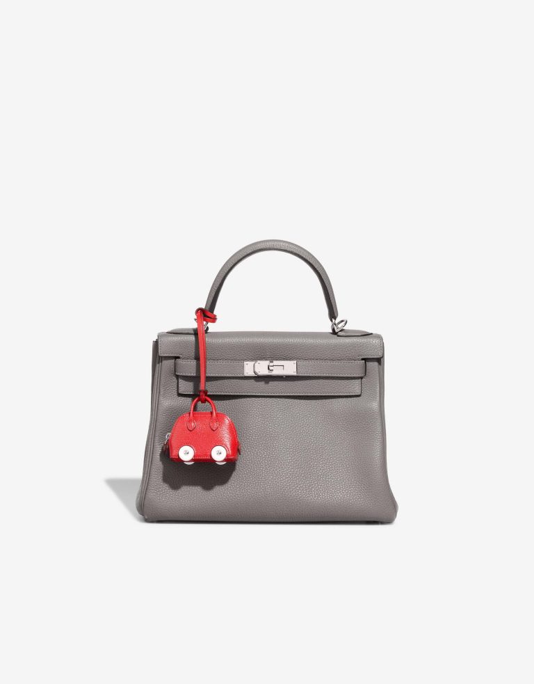 Hermès Bolide On Wheels Charm Chèvre Rouge de Coeur Closing System | Sell your designer bag