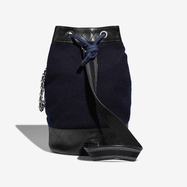 Chanel Backpack Wool / Lamb Blue / Black | Sell your designer bag