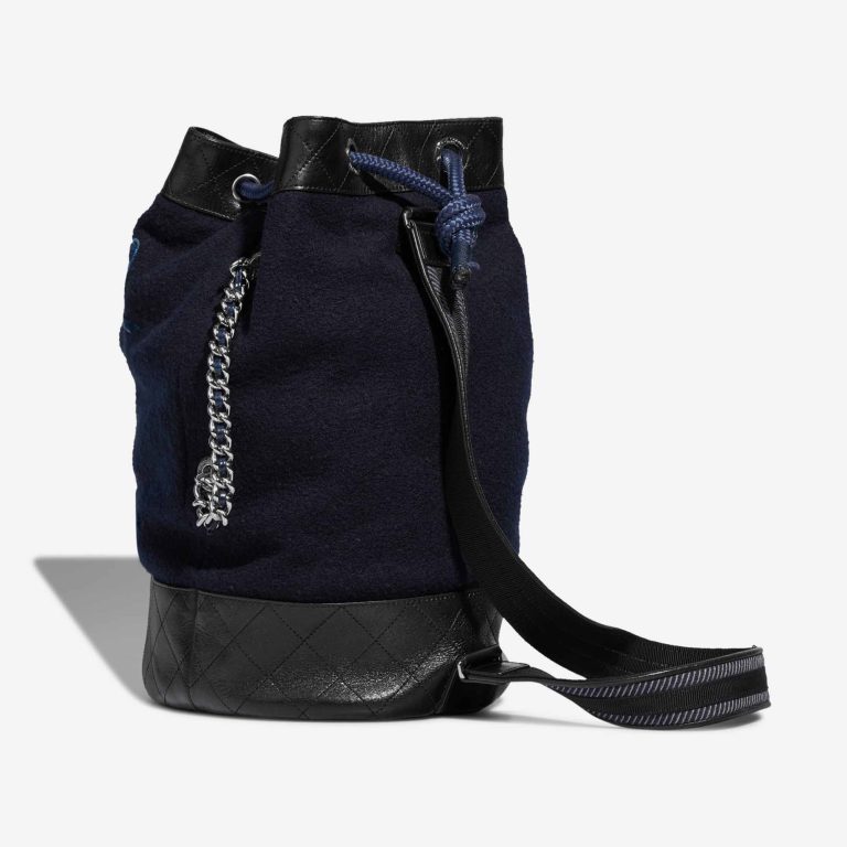 Chanel Backpack Wool / Lamb Blue / Black | Sell your designer bag