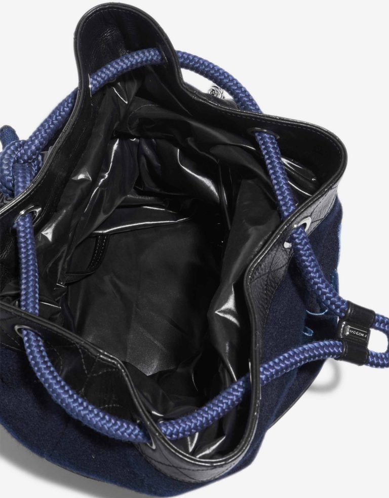 Chanel Backpack Wool / Lamb Blue / Black Inside | Sell your designer bag