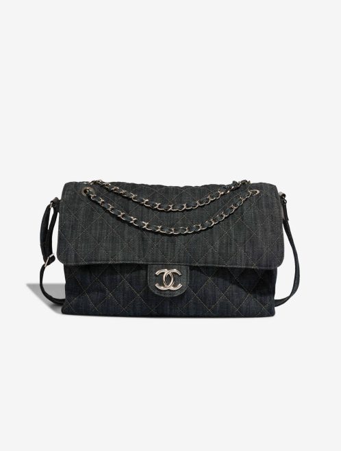 Chanel Timeless Maxi Denim Dark Blue Front | Sell your designer bag