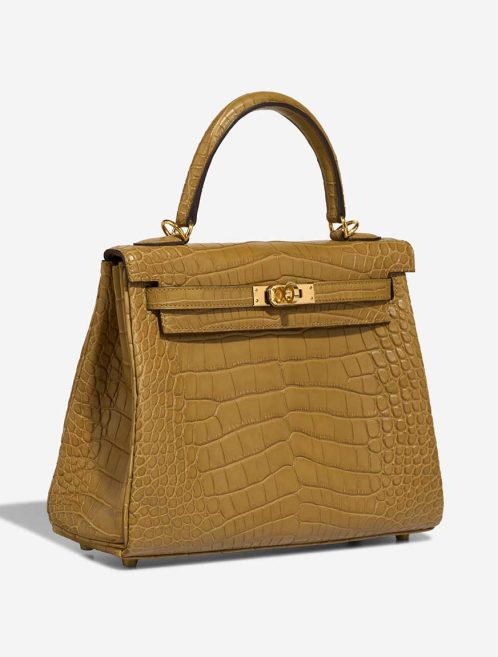 Hermès Kelly 25 Matte Alligator Kraft / Mimosa | Sell your designer bag
