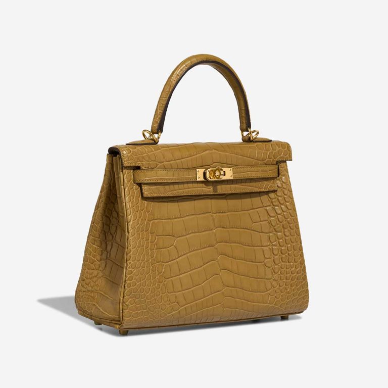 Hermès Kelly 25 Matte Alligator Kraft / Mimosa | Sell your designer bag