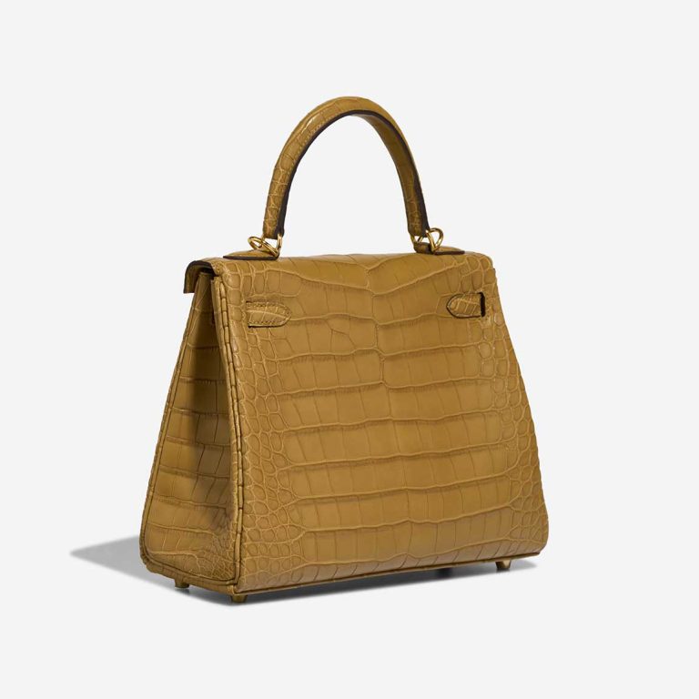 Hermès Kelly 25 Matte Alligator Kraft / Mimosa | Sell your designer bag
