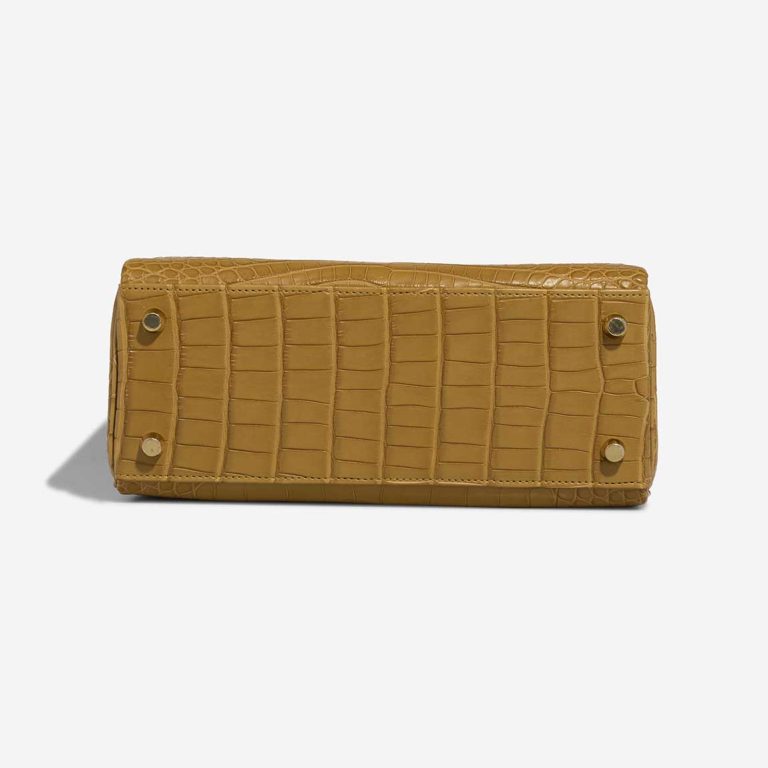 Hermès Kelly 25 Matte Alligator Kraft / Mimosa | Sell your designer bag
