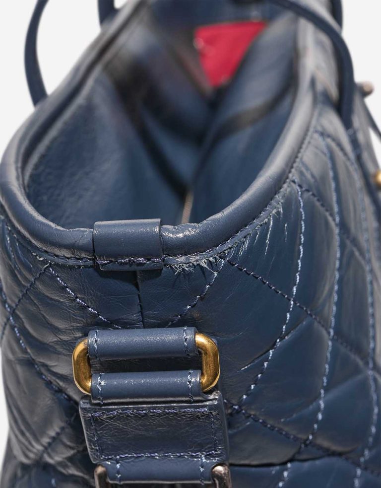 Chanel Gabrielle Large Lamb Dark Blue Signs of wear | Sell your designer bag
