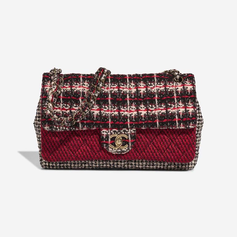 Chanel Timeless Medium Tweed Multicolour Front | Sell your designer bag