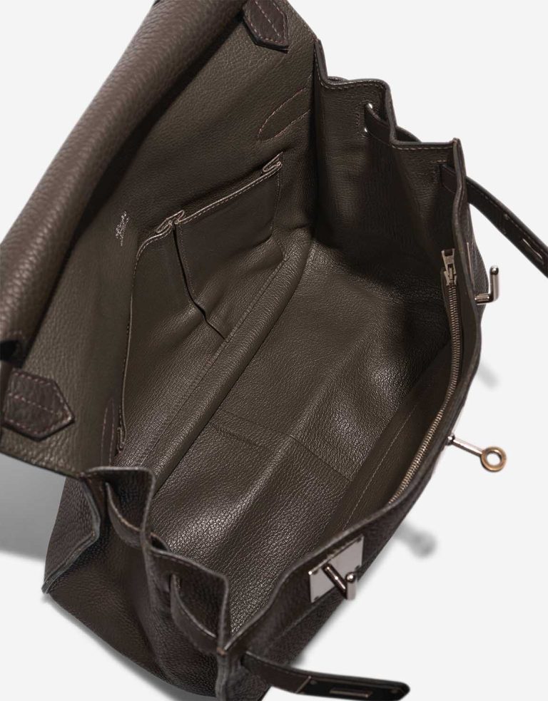 Hermès Jypsière 34 Taurillon Clémence Vert Bronze Inside | Sell your designer bag
