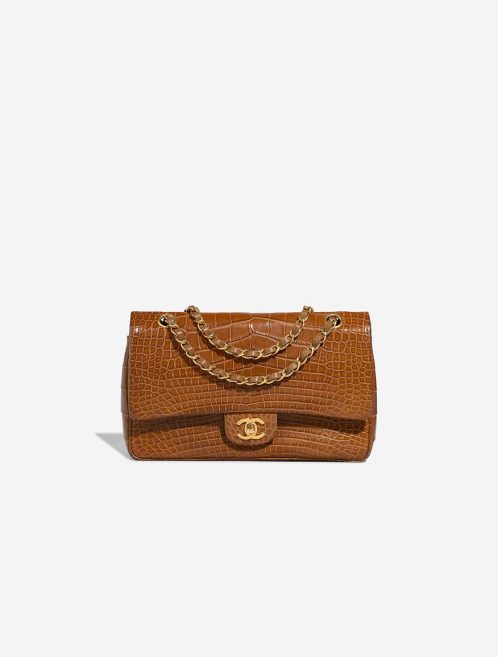 Chanel Timeless Medium Alligator Brown Front | Sell your designer bag