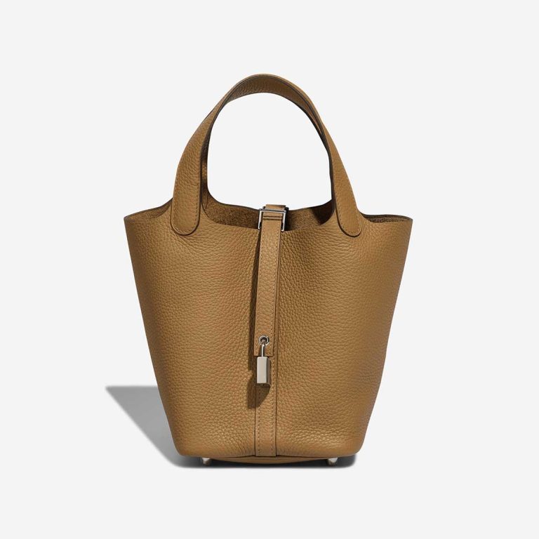 Hermès Picotin 18 Taurillon Clémence Biscuit Front | Sell your designer bag