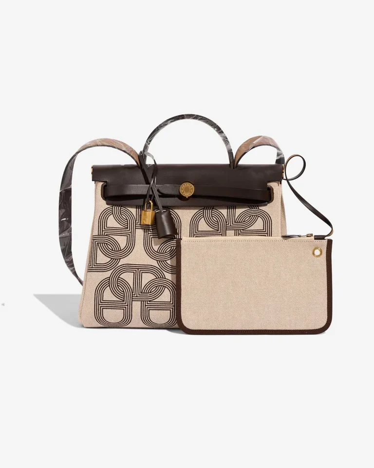 An Herbag 31 Toile H / Vache Hunter Plume CC Circuit 24 Ebene / Ecru / Beige, sold on saclab.com