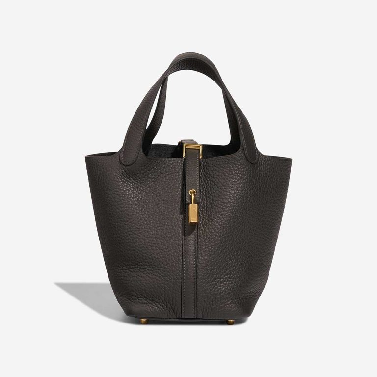 Hermès Picotin 18 Clémence Dark Bronze Front | Sell your designer bag