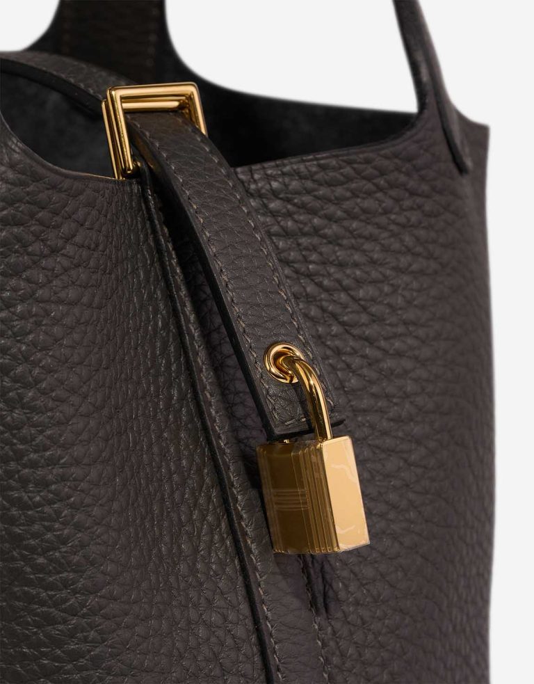 Hermès Picotin 18 Clémence Dark Bronze Closing System | Sell your designer bag