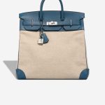 Hermès Haut à Courroies 50 Toile / Veau Evergrain Colvert / Naturel Front | Sell your designer bag